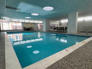 Swim year round in the newly updated indoor pool.