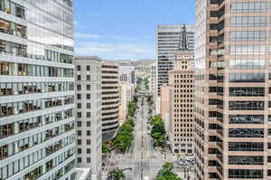 Architectural view of the buildings on Main Street.