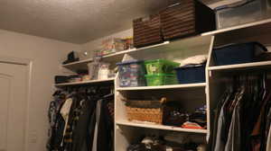 View of spacious closet