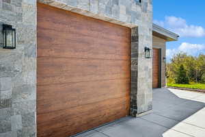 Exterior view of stone siding