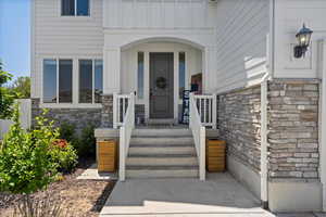 Inviting front porch