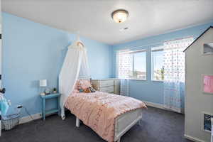 Carpeted bedroom