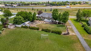 Drone / aerial view with a rural view