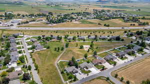 Bird's eye view with a rural view