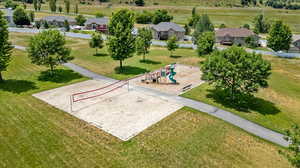 View of aerial view, community area with Playground & Volleyball Court, Picnic Area