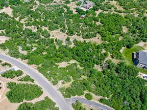 Bird's eye view of the lot for your future home