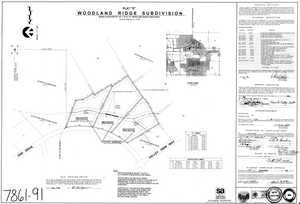 Subdivision Plat Map with set back lines