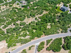 Aerial view of the lot for your new home