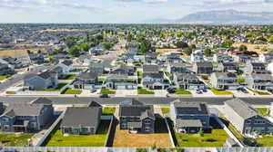 Bird's eye view featuring a mountain view