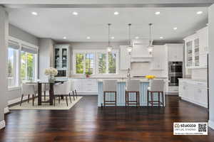 Virtually staged main floor kitchen