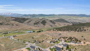 Bird's eye view featuring a mountain view