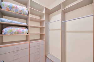 View of spacious closet