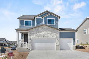 View of front of house featuring a garage