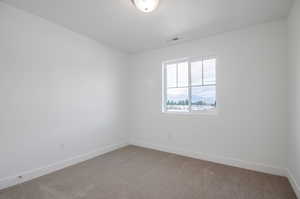 Empty room with carpet