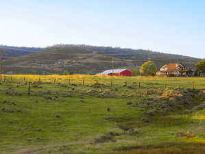 View of mountain feature featuring a rural view