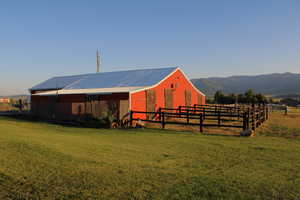 Exterior space with a rural view