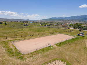 Property view of mountains featuring a rural view