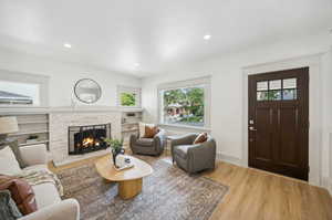 Living Room with Fireplace