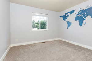 View of carpeted empty room