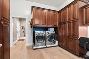 Office area & laundry room