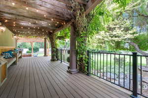 Gorgeous vine covered walkway