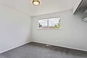 View of carpeted empty room