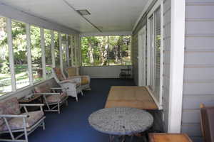 Sunroom / solarium with a healthy amount of sunlight