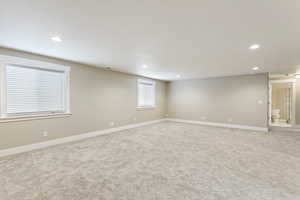 View of carpeted empty room