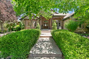 View of front walk and entry