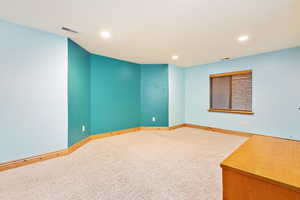 View of bedroom with carpet floors