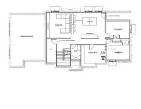 Proposed Basement Layout (not included in price - just an example)