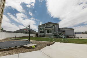 Exterior space with a lawn