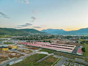 Exterior space with a mountain view