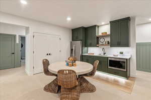 Family room with Kitchenette.