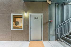 Main floor front door and front window  entry way.