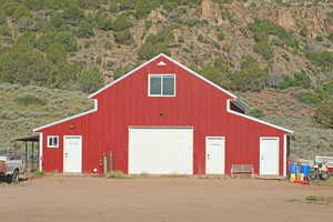 View of shed / structure with a garage