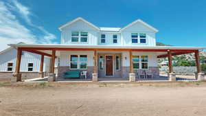 View of front facade with covered porch