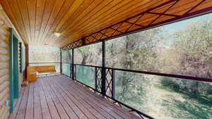 View of deck