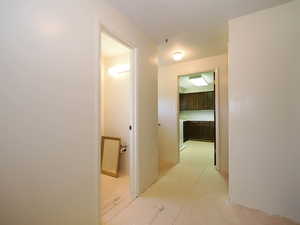 Mudroom off garage