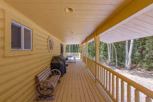 Deck with a grill