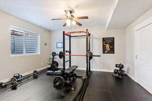 Currently used as a gym but is a designated bedroom