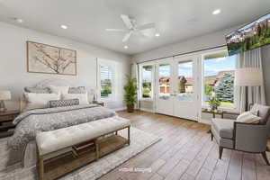 Virtual Staged Main Floor Primary Bedroom