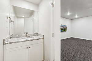 Half-Bath For Exercise Room in Basement