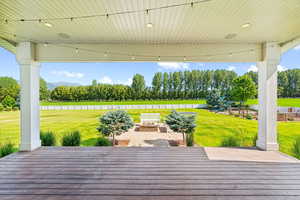 Covered Deck on Main Level & Large Back Yard