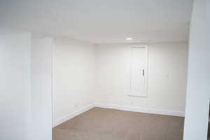 Unfurnished room featuring carpet floors