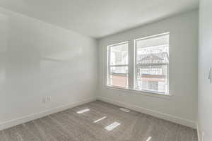 View of carpeted empty room