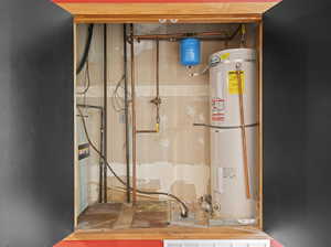 FURNACE AND WATER HEATER AREA IN THE UNIT