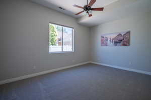 4th Bedroom featuring carpet and ceiling fan