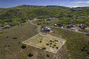 Birds eye view of property