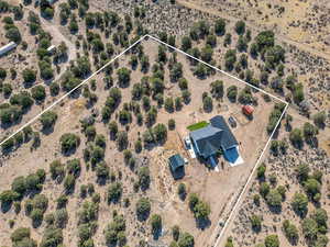 Bird's eye view with a rural view